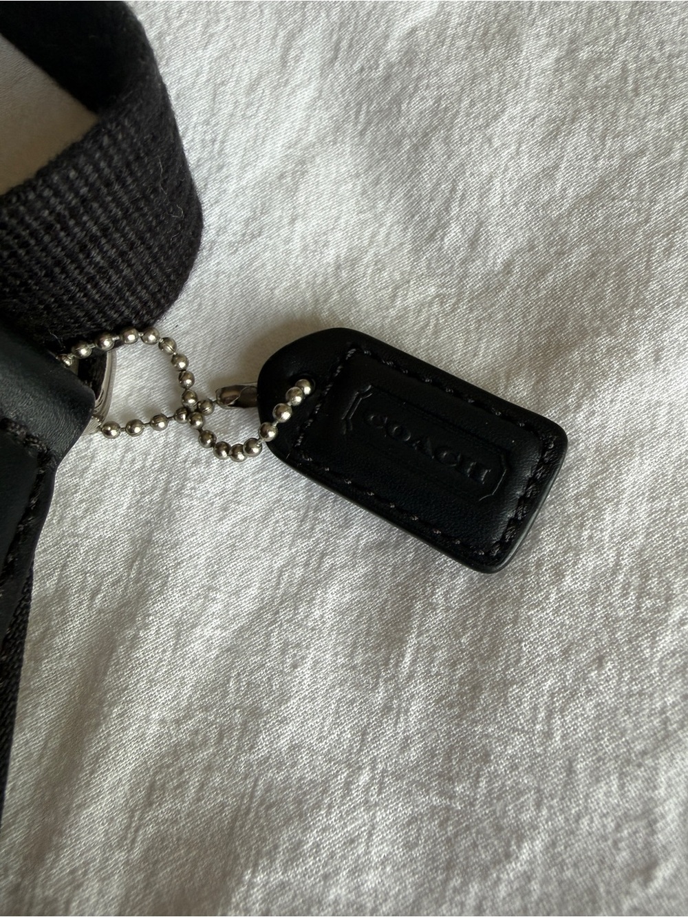 COACH Rivington Belt Bag in Black Canvas & Leather - Picture 3 of 7